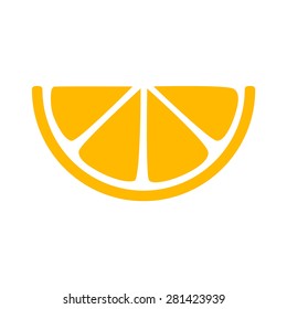 Lemon Slice Citrus Flat Vector Icon For Apps And Websites