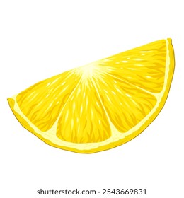 Fruta de limão clip art. Fruta orgânica para suco, coquetéis, limonada, vitamina C comida saudável. Ilustração vetorial isolada sobre fundo branco. 