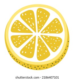 diseño de loncha de limón sobre blanco