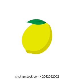 Lemon slice icon design template illustration isolated