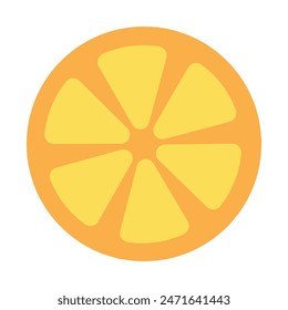 
lemon slice icon for juice, cafe, fruits