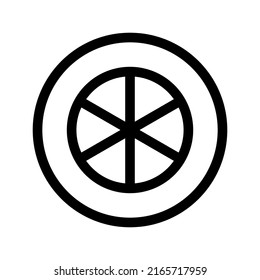 lemon slice icon or logo isolated sign symbol vector illustration - high quality black style vector icons
