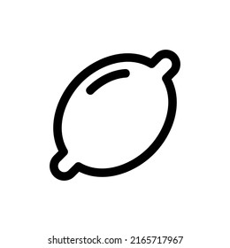 icono de lona de limón o logotipo símbolo de signo aislado ilustración vectorial - iconos vectoriales de estilo negro de alta calidad
