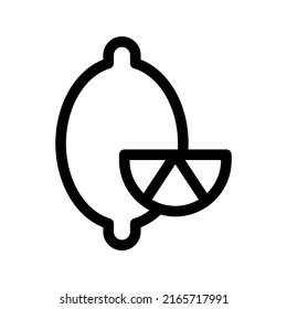 lemon slice icon or logo isolated sign symbol vector illustration - high quality black style vector icons
