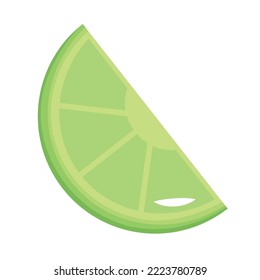 lemon slice icon on white background