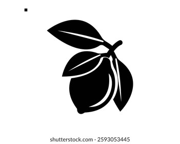 Lemon and slice. Icon with reflection on white background. Vector illustration of Whole lemon showing a slice with. Square Button with Orange royalty free vector art. Lemon and slice. Icon for design.