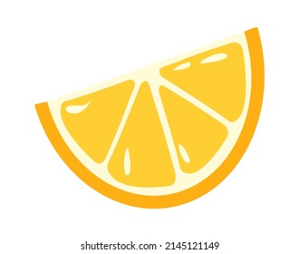 Lemon slice icon. Vector illustration