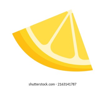 Lemon slice icon. Vector illustration