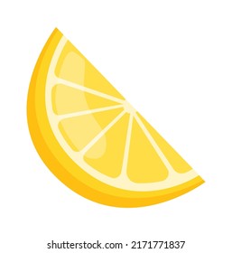 Lemon slice icon. Vector illustration
