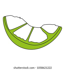 Lemon slice isolated