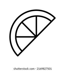 lemon slice Isolated Vector icon which can easily modify or edit

