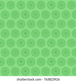 Lemon slice pattern. vector.