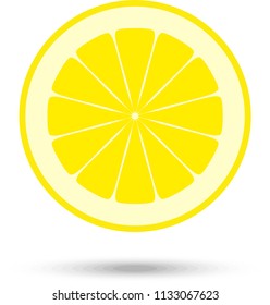 Lemon slice. Vector Illustration