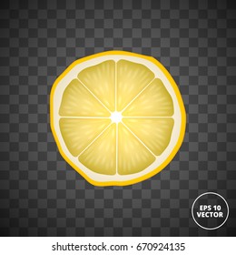 lemon slice vector illustration