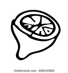 lemon slice vector isolated image 