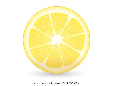 Lemon sliced
