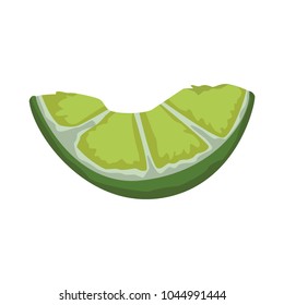Lemon sliced isolated