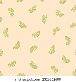 Lemon Slices Pattern On Background Icon Vector Design.
