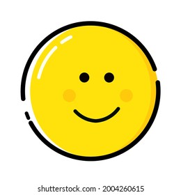 Vector de sonda de limón Smile con amarillo negro