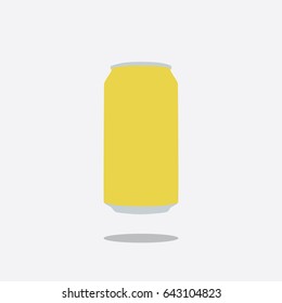 Lemon soda can icon, vector illustration design. Drinks collection.