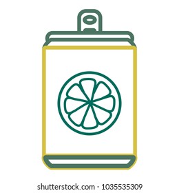 lemon soft drink can