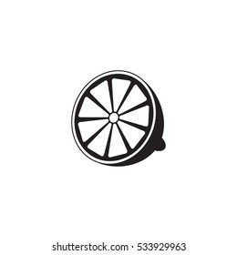 Lemon solid icon, healthy fruit, vector graphics, a filled pattern on a white background, eps 10.