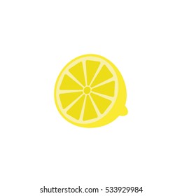 Lemon solid line icon, healthy fruit, vector graphics, a colorful linear pattern on a white background, eps 10.