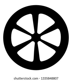 Lemon solid vector icon 