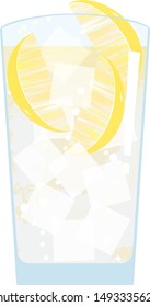 Lemon sour in a glass