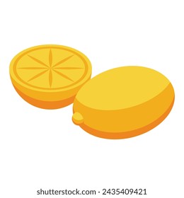 Lemon spicy fried chicken icon isometric vector. Spicy dish. Cuisine tasty food