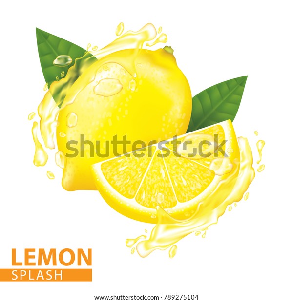 レモンスプラッシュベクターイラスト のベクター画像素材