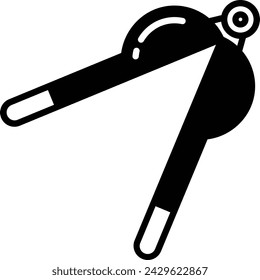 Lemon Squeezer glyph and line vector illustration