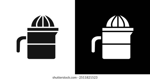 Icono de exprimidor de limón colección de conjunto de relleno plano