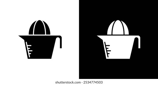 Lemon squeezer icon linear logo isolated