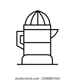 Lemon squeezer icon Vector logo set flat
