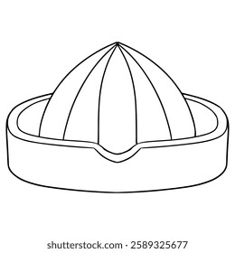 lemon squeezer illustration hand drawn outline vector
