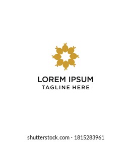 Lemon Star logo template design Vector illustration