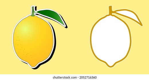 Lemon sticker and lemon-shaped frame.
Materials useful for creating leaflets, posters and web advertisements.
