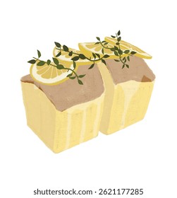 Libra de açúcar de limão Bolo Castella Sobremesa