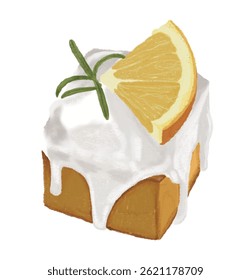 Libra de açúcar de limão Scone Bolo Castella Sobremesa