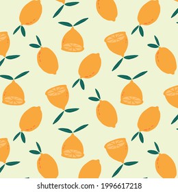 lemon summer pattern templates vector