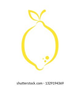 lemon symbol. logo design.