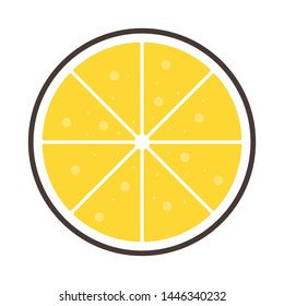 lemon symbol. logo design. lemon on white background.