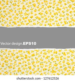lemon tablecloth abstract background. vector design to place your concept