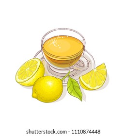 lemon tea illustration