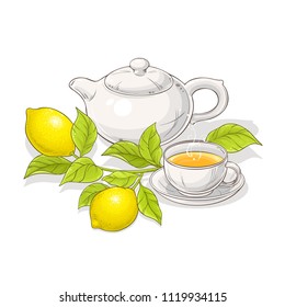 lemon tea illustration