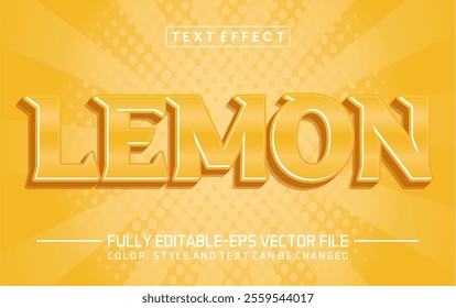 Lemon text editable style effect