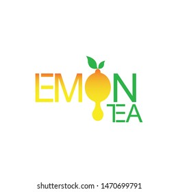 Lemon text logo with lemon in place of the letter O, logo design with creative ideas for business companies.