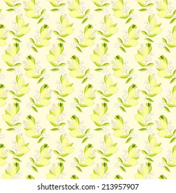 Lemon theme: seamless ornament 