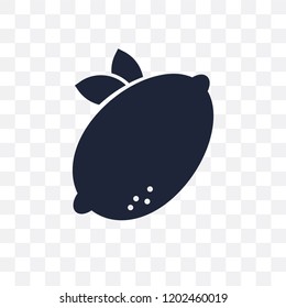 Lemon transparent icon. Lemon symbol design from Fruit and vegetables collection. Simple element vector illustration on transparent background.